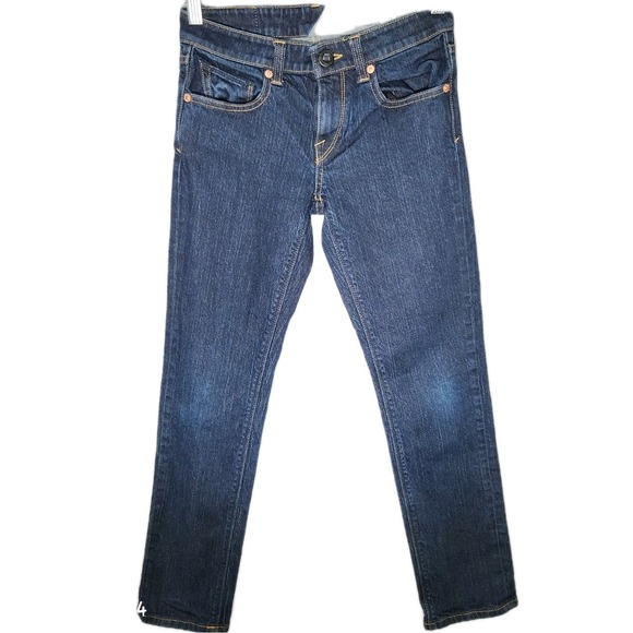 Volcom Boys Jeans slim straight size 26 denim blue used in great condition - Picture 1 of 8